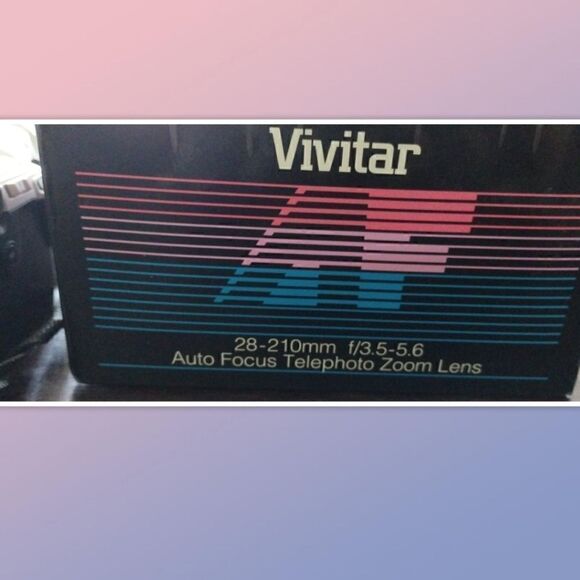 Minolta Maxxum HTsi Plus 35mm SLR Film Camera w/ 28-80mm Minolta Lens & Vivitar - Picture 7 of 7